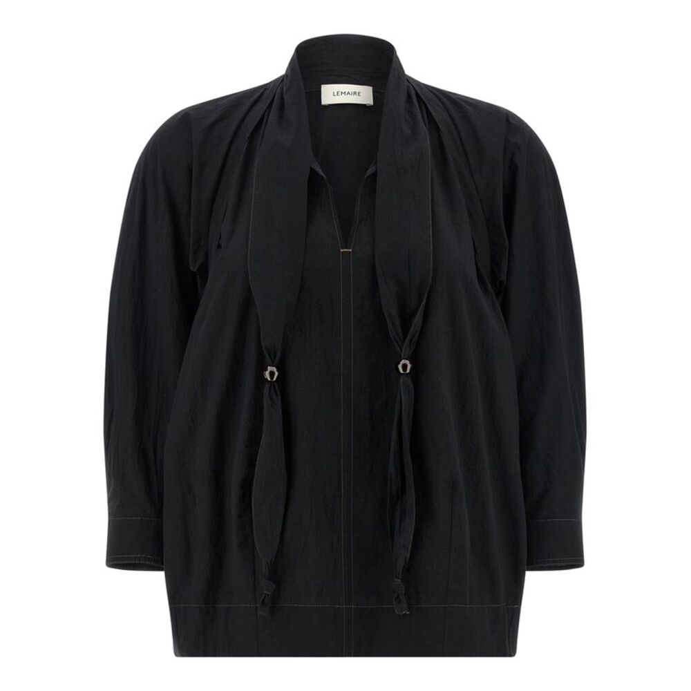 Lemaire Black Cotton Women's Blouse